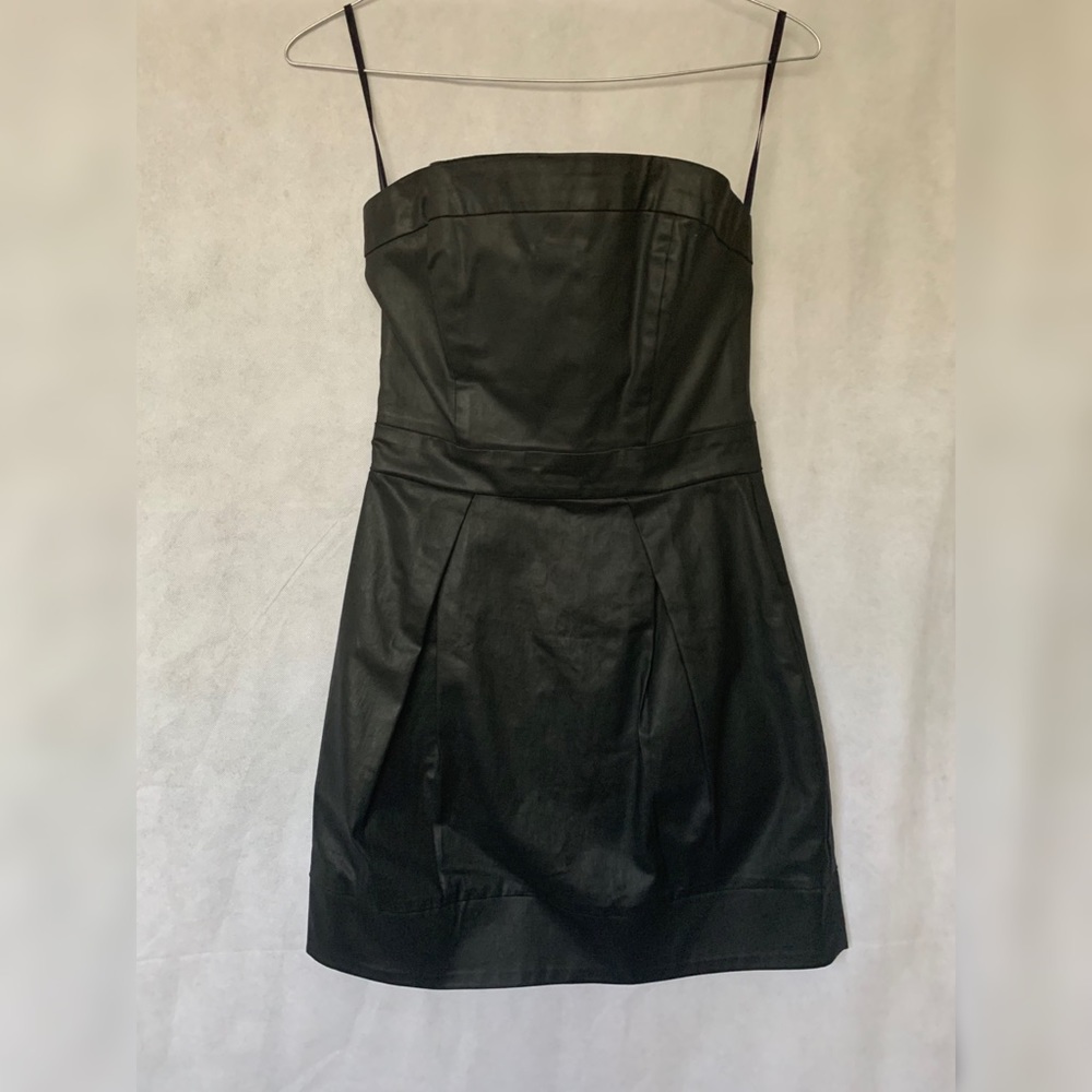 Strapless Black mini dress